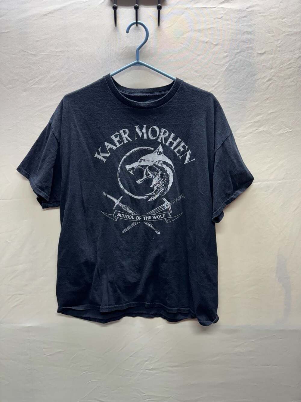 The Witcher Kaer Morhen School of the Wolf T-Shirt Size XL Black